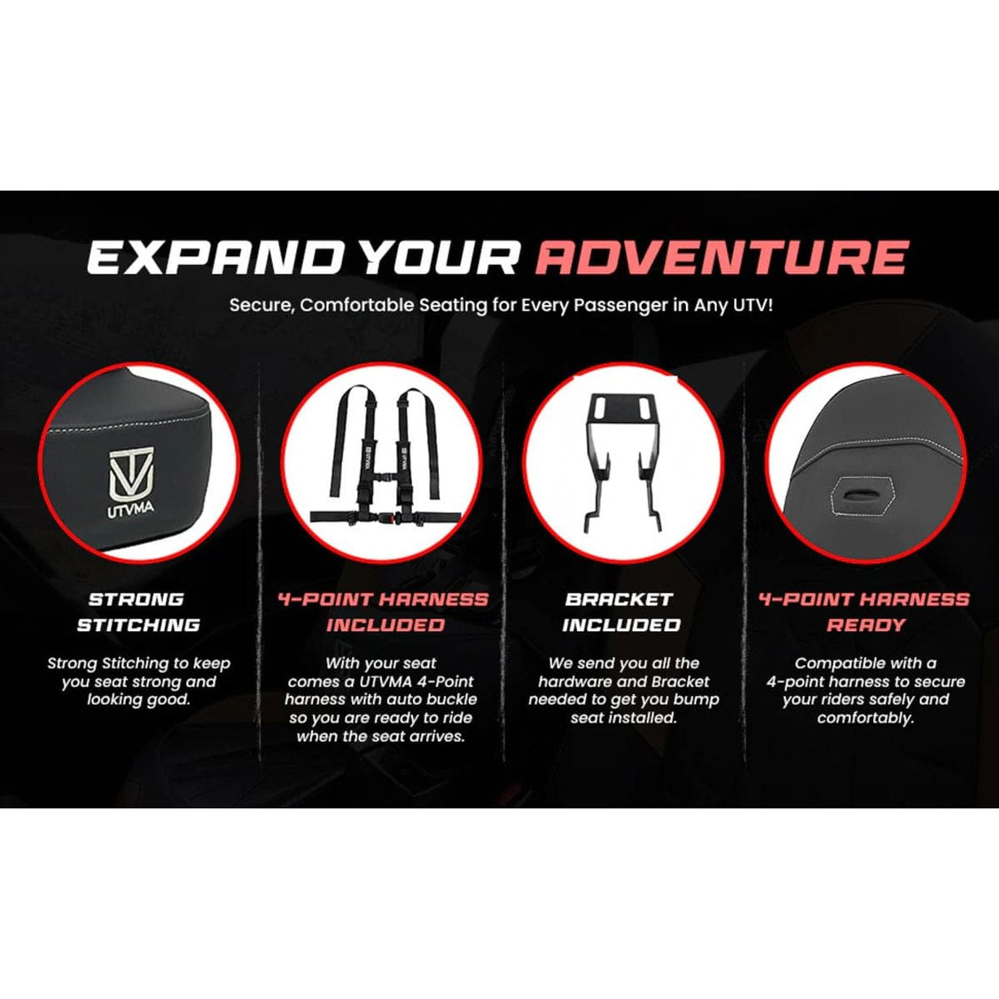 UTVMA '25+ Polaris RZR Pro S Bump Seat