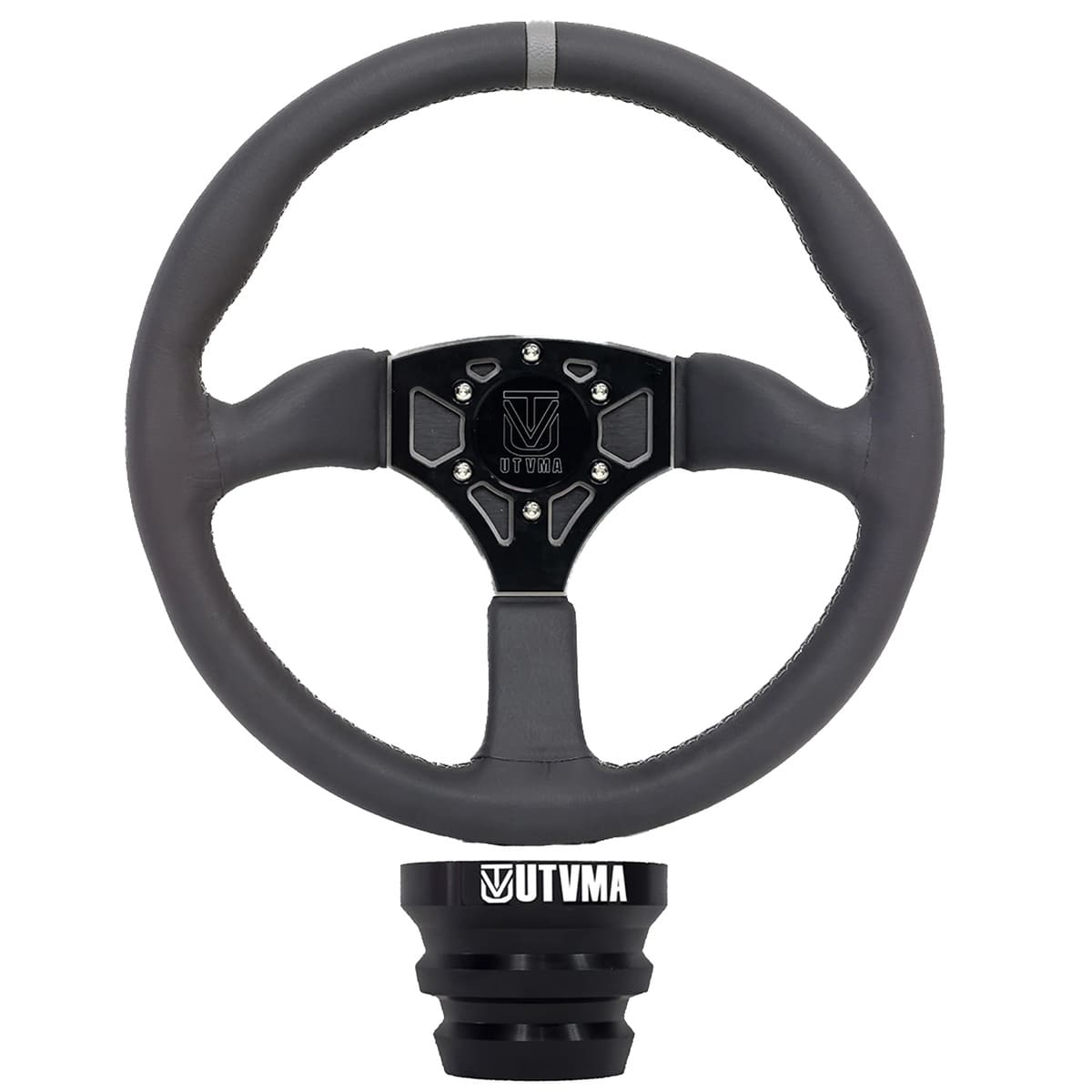 UTVMA Polaris RZR XP 1000 Octane Leather Steering Wheel w/ Hub