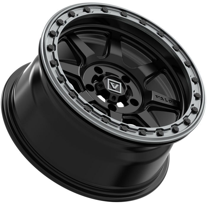 V13 Satin Black UTV Beadlock