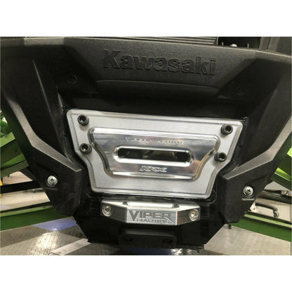 Kawasaki KRX Billet Winch Plate with Integrated Rope Hawse