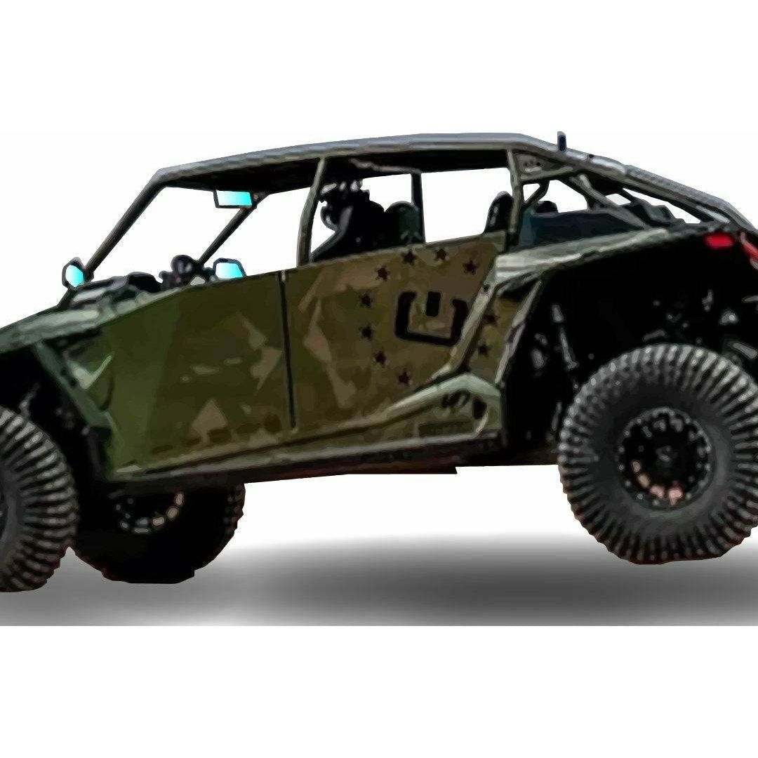 Polaris RZR 4 Off Camber Roll Cage (Raw)