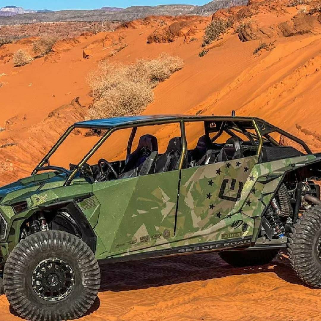 Polaris RZR 4 Off Camber Roll Cage (Raw)