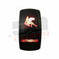 50 Caliber Racing "Eject Passenger" Waterproof On/Off Rocker Switch