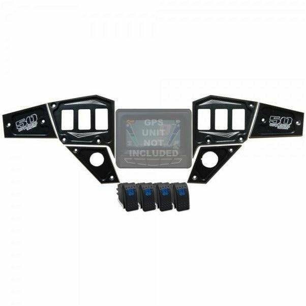 Polaris RZR 6 Piece Dash Panels - Kombustion Motorsports