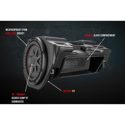 Polaris RZR Ride Command Kicker 10" Subwoofer Plug & Play Kit
