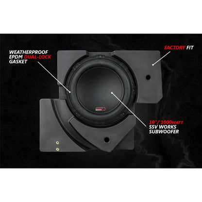 Can Am X3 Lighted 5-Speaker System with Head Unit