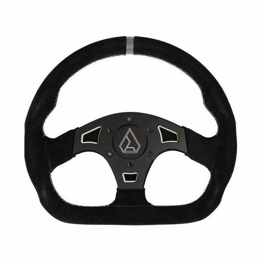 Ballistic "D" Suede UTV Steering Wheel - Kombustion Motorsports