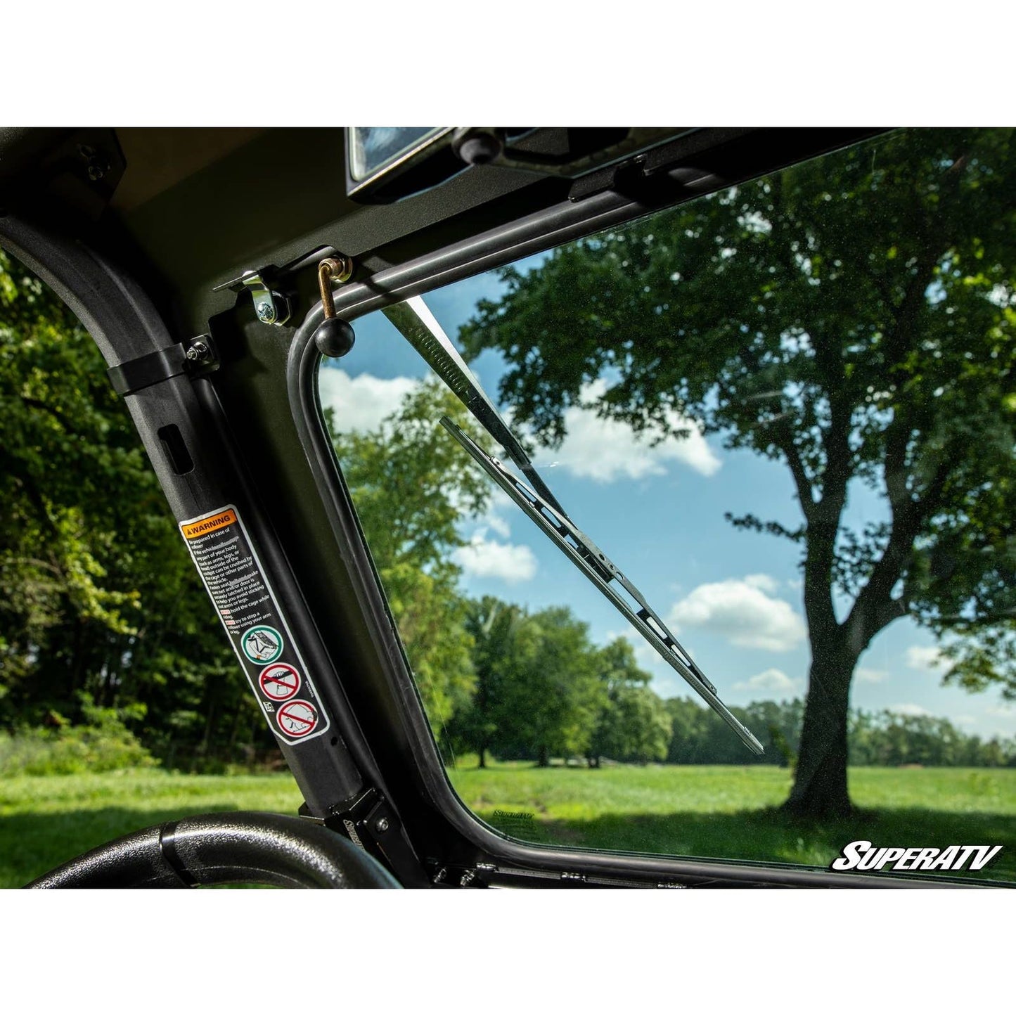 Can Am Commander Flip Down Glass Windshield