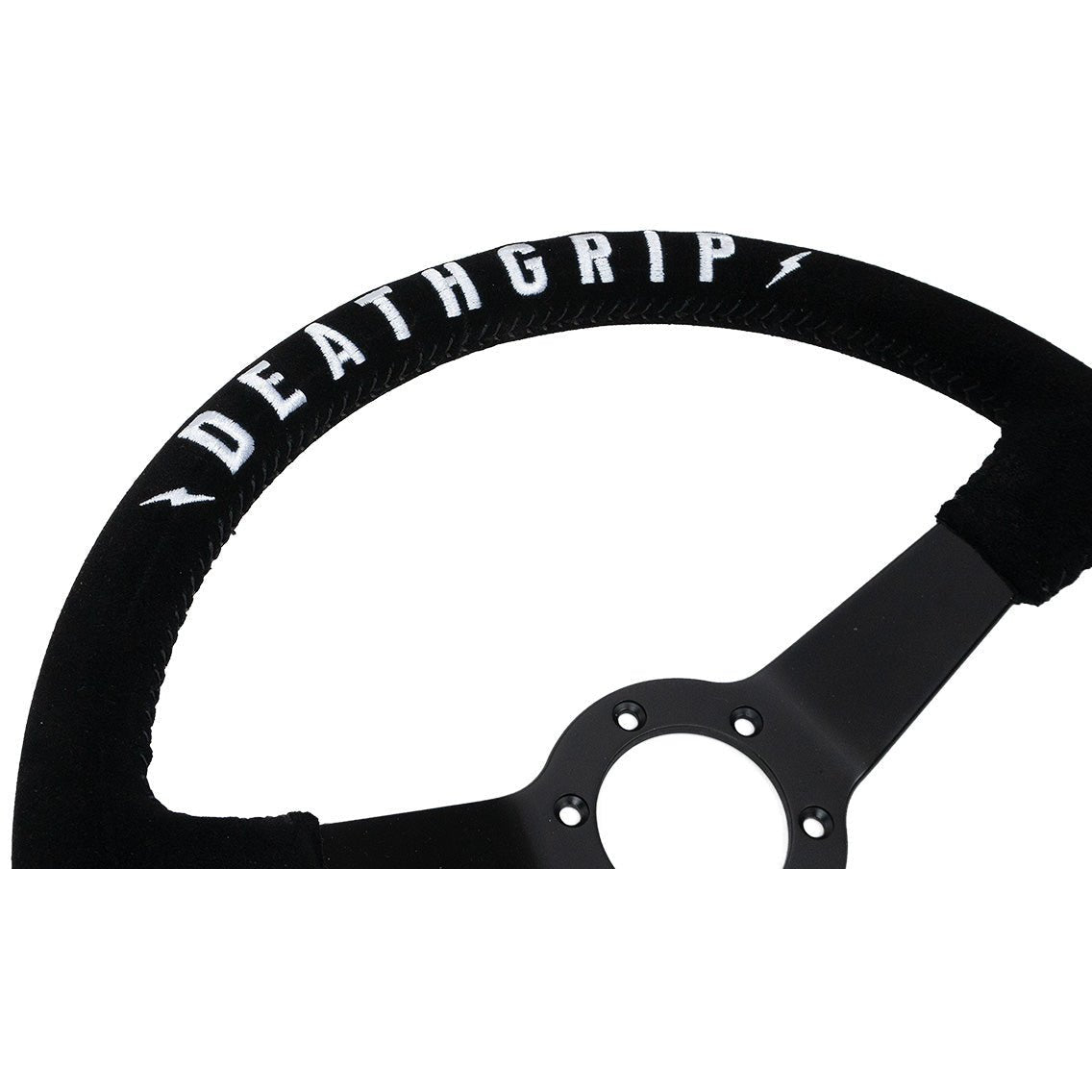 Death Grip Deep Dish Steering Wheel (Suede)