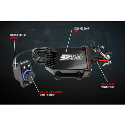 Kawasaki KRX 2-Speaker Audio System