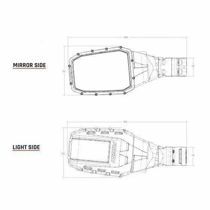 Reflect Side Mirrors with Integrated LED (Pair)