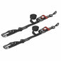 Speed Strap 1.5"x10' Ratchet Tie Down with Soft-Tie (2 Pack)