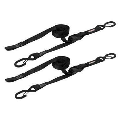 Speed Strap 1"x10' Cam-Lock Tie Down with Snap S Hooks (2 Pack)