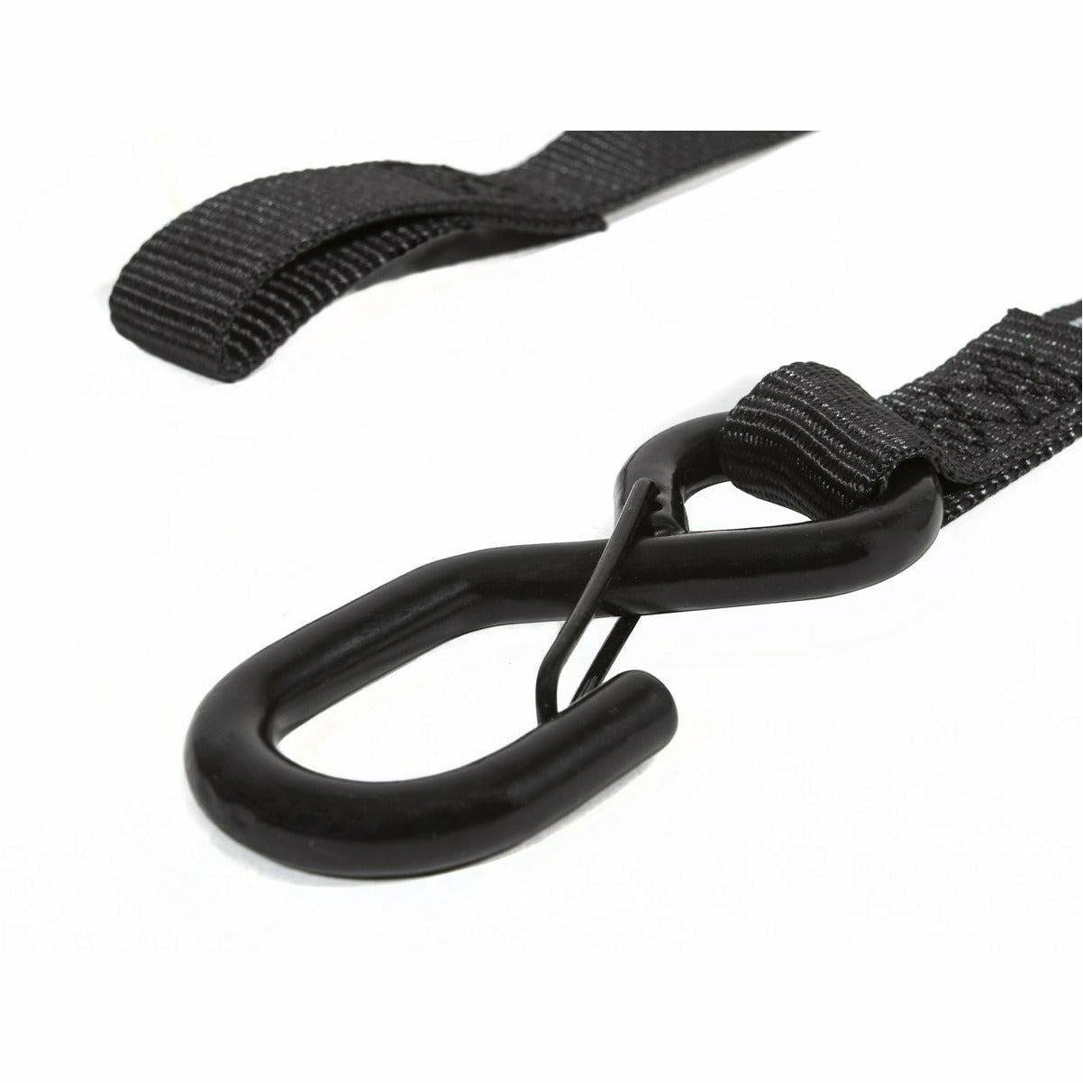 1"x15' Ratchet Tie Down with Snap S Hooks (2 Pack)