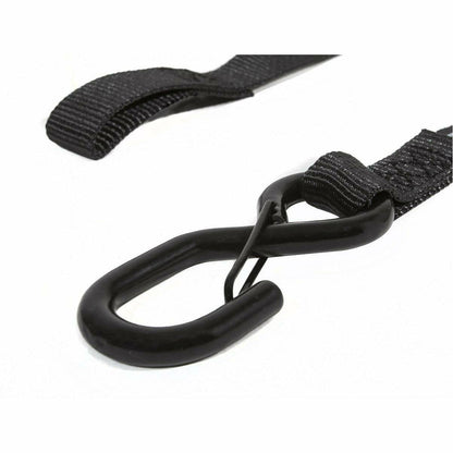 1"x15' Ratchet Tie Down with Snap S Hooks (2 Pack)