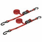 Speed Strap 1"x15' Ratchet Tie Down with Snap S Hooks (2 Pack)