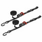 Speed Strap 1"x15' Ratchet Tie Down with Snap S Hooks and Soft Tie (2 Pack)