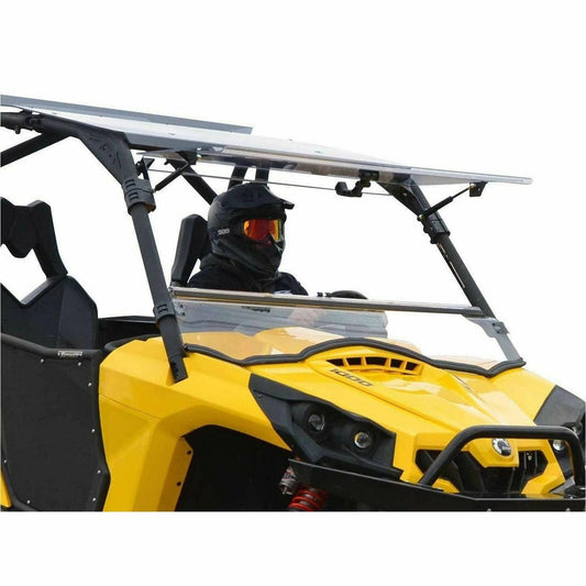 Can Am Commander Scratch Resistant Flip Windshield - Kombustion Motorsports