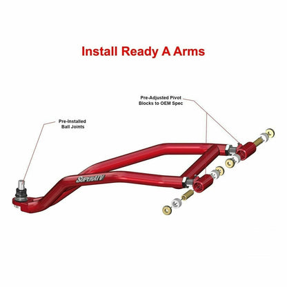 Polaris RZR XP 1000 High Clearance 1.5" Forward Offset A-Arms