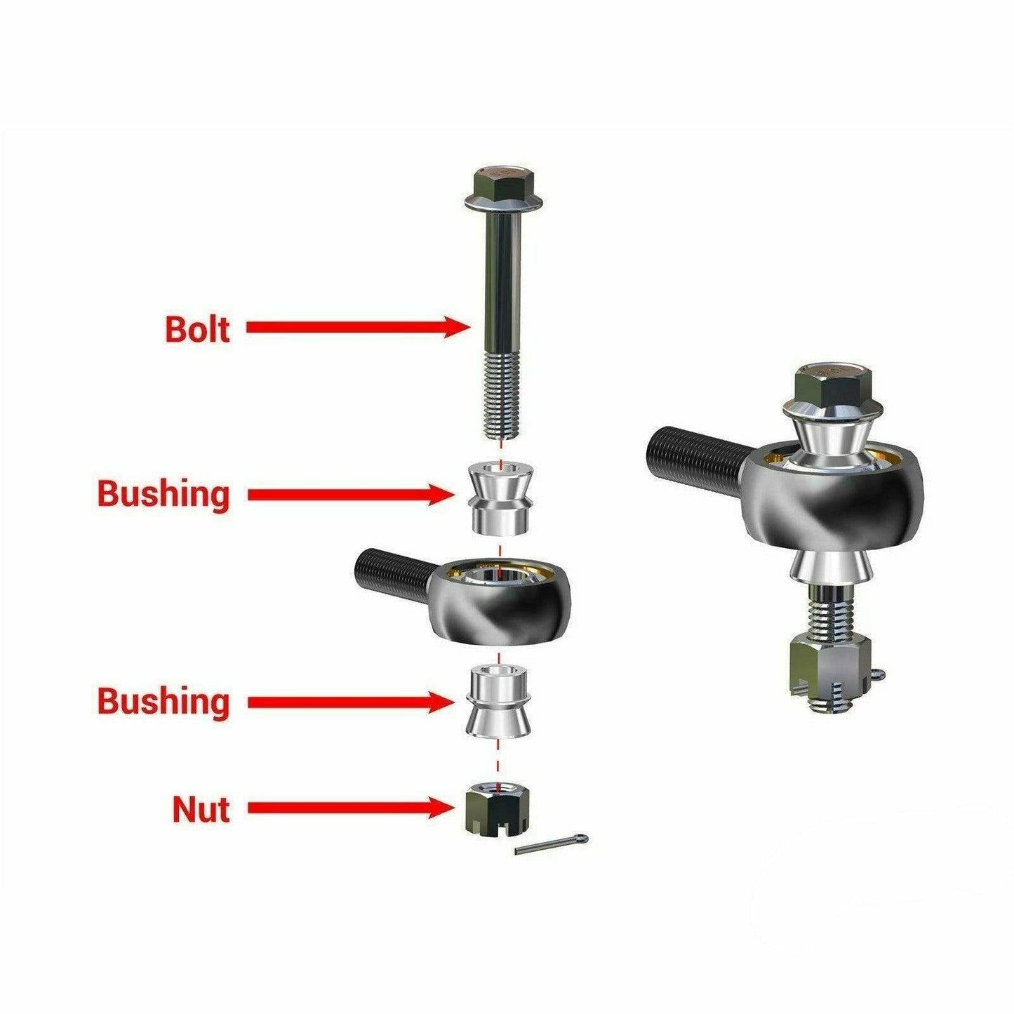Polaris RZR XP 900 Heavy Duty Tie Rod Kit