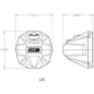 Universal 6.5" Cage Mounted Speaker Pods